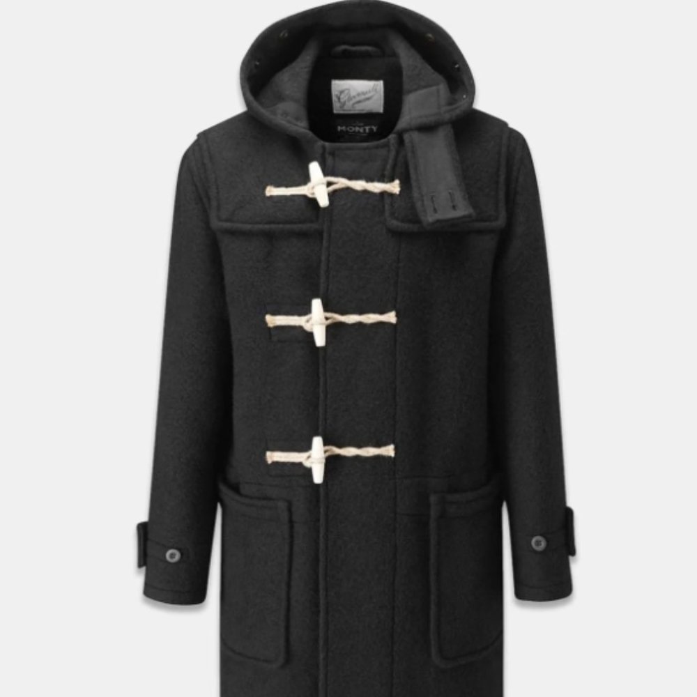 XXL Gloverall Monty Duffle Coat (Black)